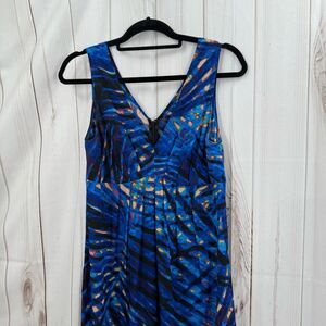 Charlie Jade Women’s Medium Blue Patterned Tank Dress